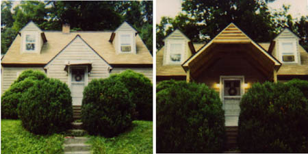 Porch Roof - Before & After